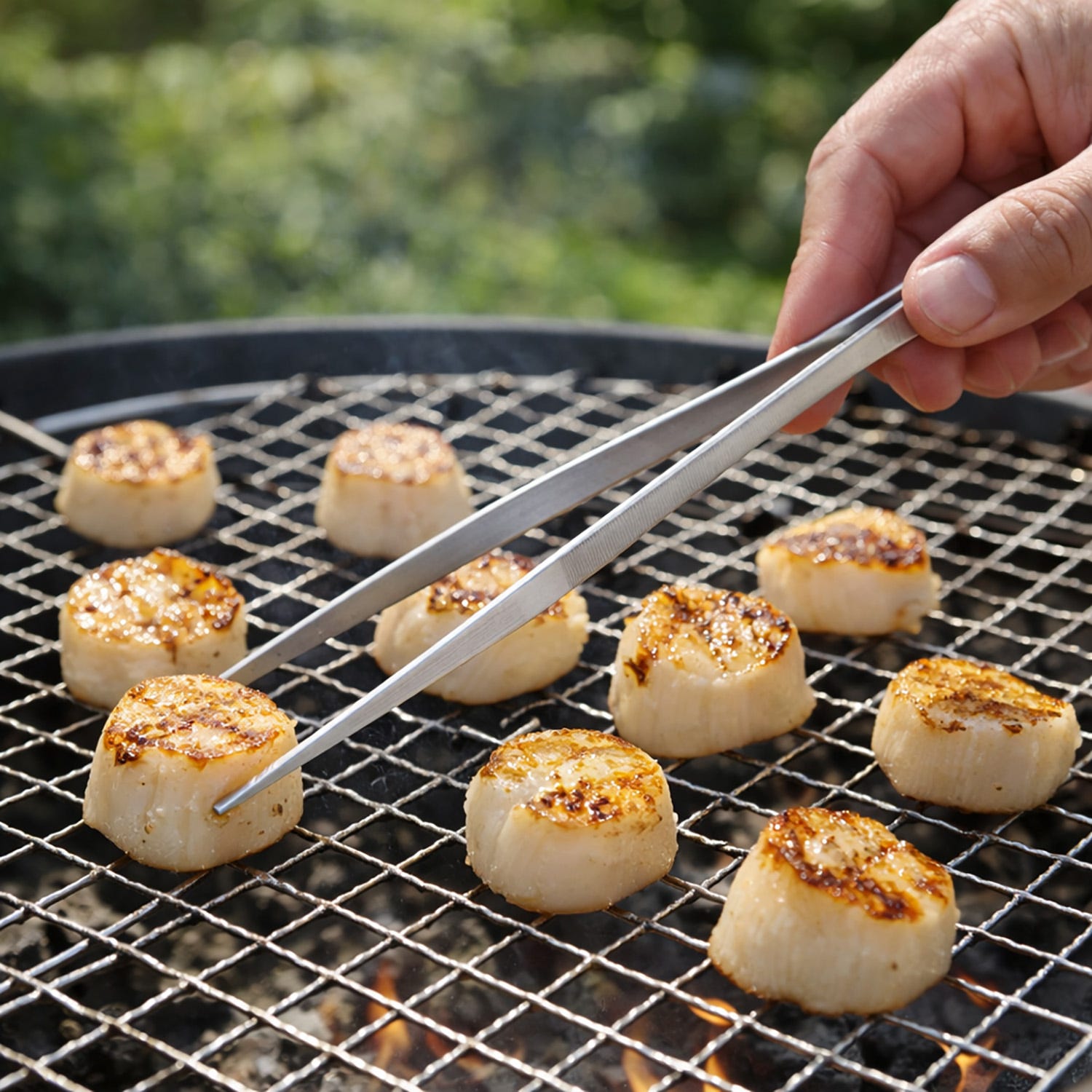 Pinza per alimenti delicati in acciaio inox Weber