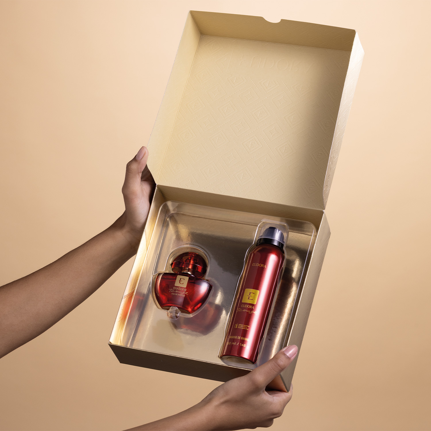 Kit Presente de Natal Edp Rouge: Mousse De Banho 150ml   Eau De Parfum 35ml