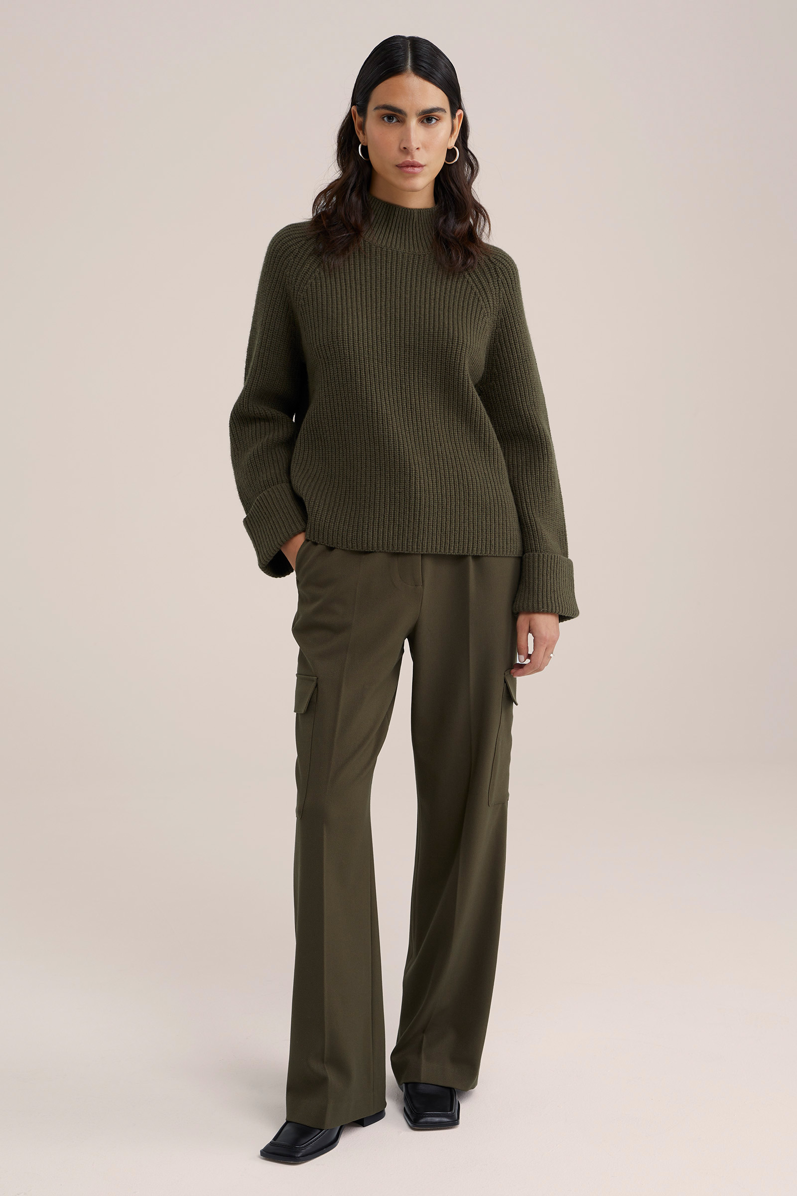 Dames regular fit cargobroek