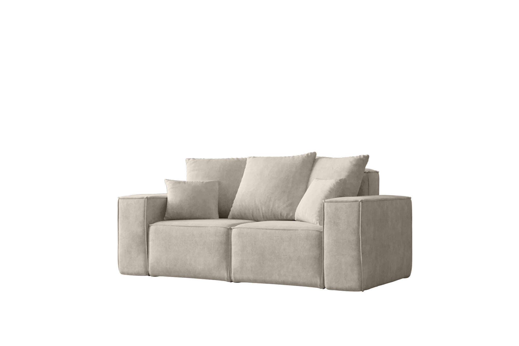 Sofa dwuosobowa ELLA, tkanina Noel, Jasnoszary