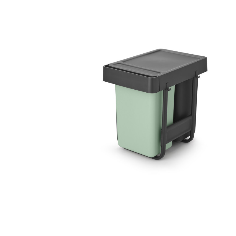 Poubelle de tri à encaster Sort&Go verte et grise 2 x 15 L BRABANTIA