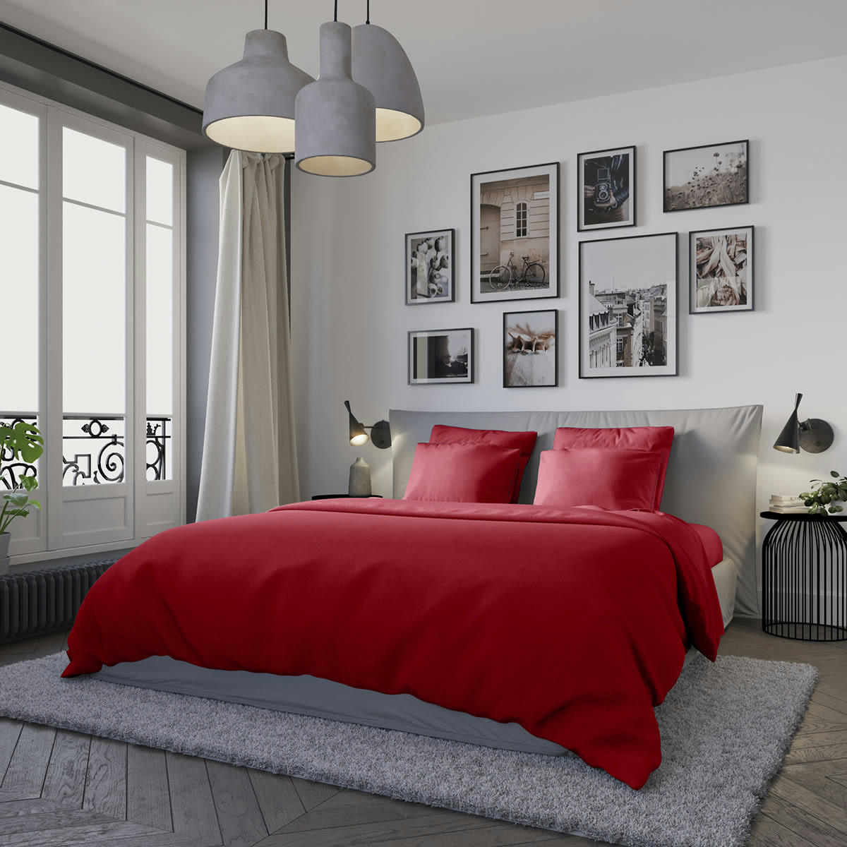 CONFORT - Housse de couette   Jersey Coloris Ruby 220x240 cm - DODO