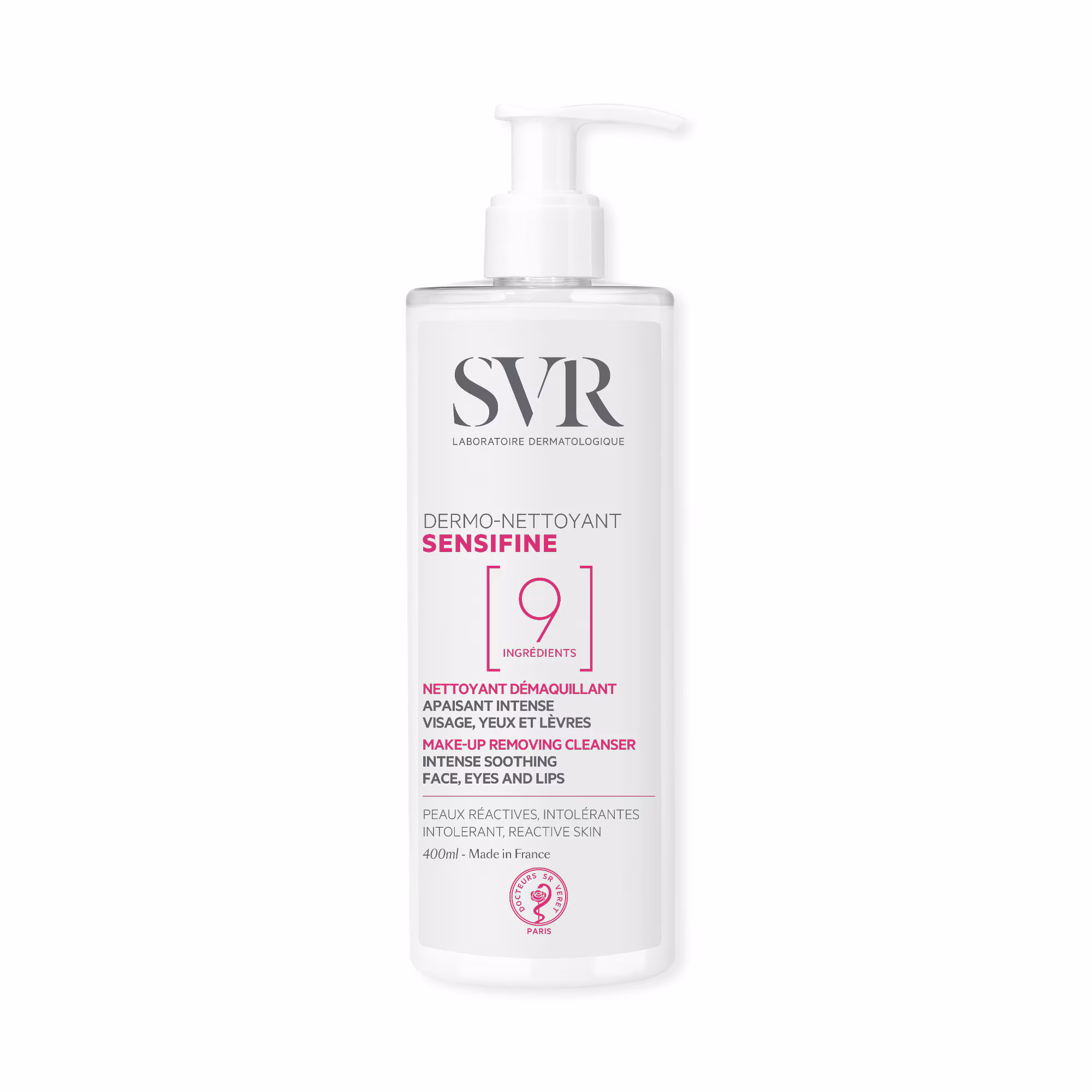 SENSIFINENettoyant démaquillant apaisant intense visage,yeux et lèvres