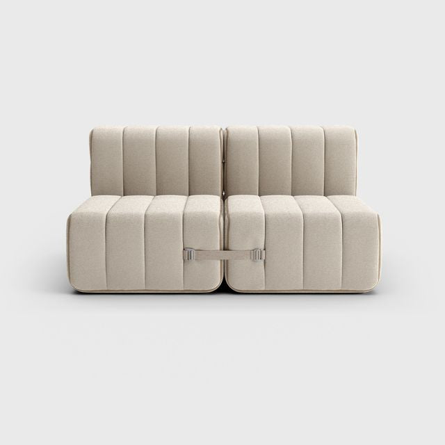 Curt-Set 4 - e.g. Flexibele 2-zitter - Sera - Calla (Wit   Beige)