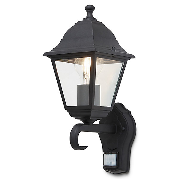Applique murale à détection Varennes E27 60W IP44 GoodHome noir