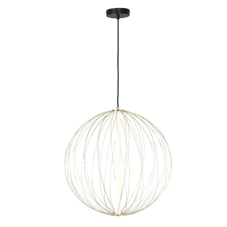 Signature - ATOME Hanglamp - Goudkleurig - 60x60x190 cm