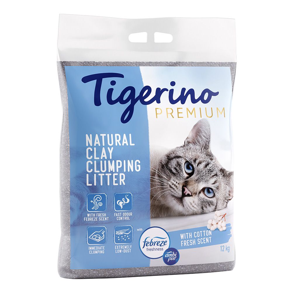 Tigerino Premium Cat Litter - Febreze Cotton Fresh Scent