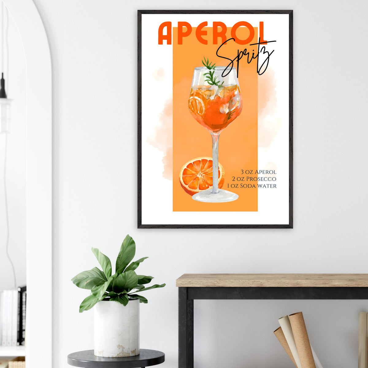 Artfulprints Poster Aperol Spritz - Orange  - 70x100 cm - Oranje