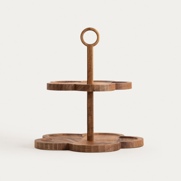 Patera GIBARA dwupoziomowa w kształcie kwiatka 25x28,5 cm HOMLA
