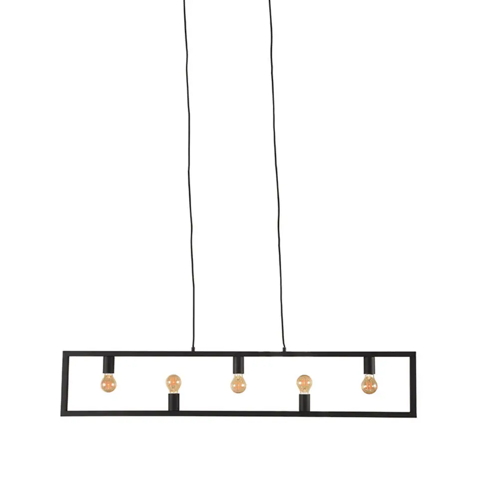 LABEL51 Hanglamp Quadrato - Zwart - 135x10x130 cm