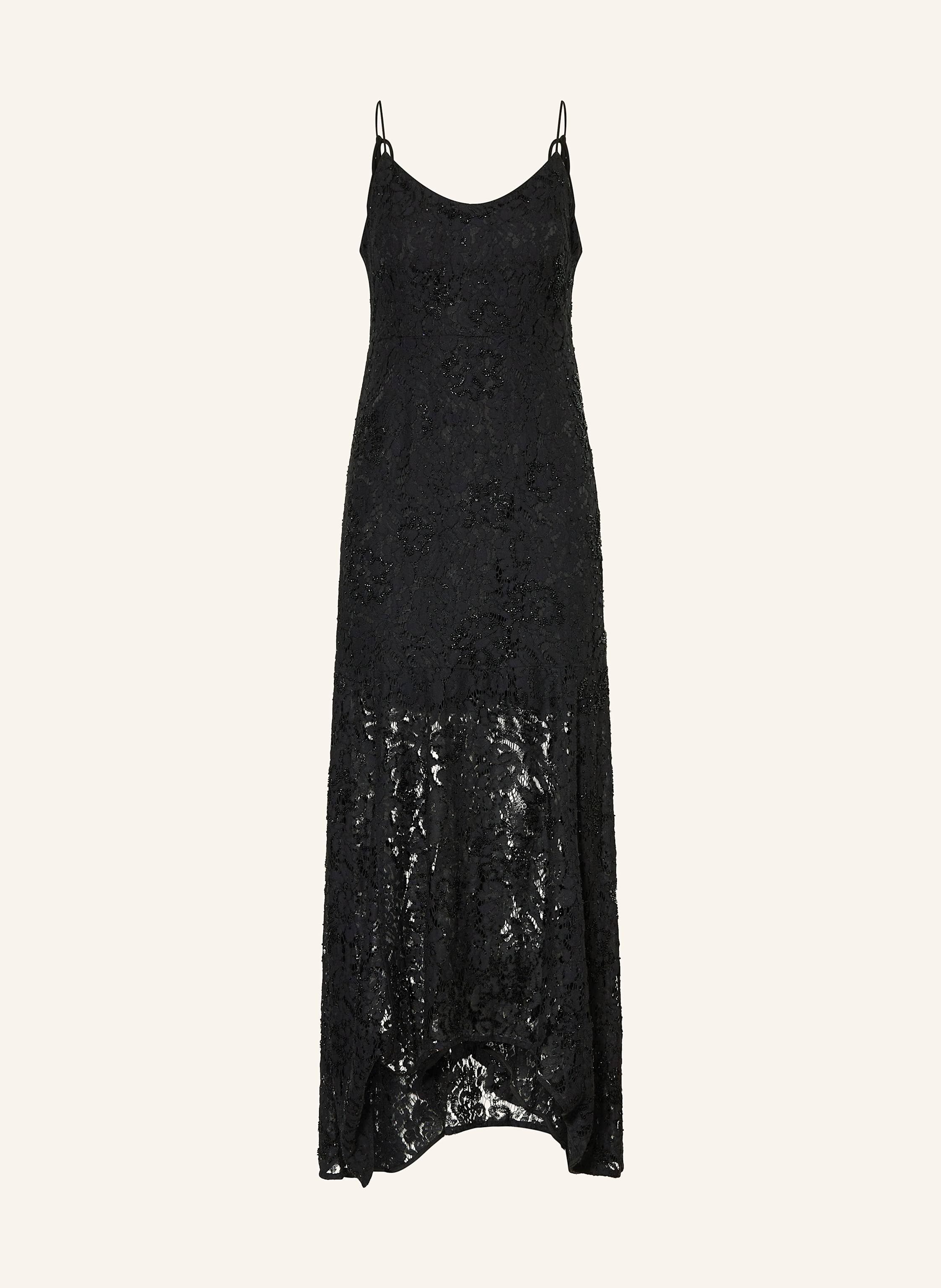 SELECTED Spitzenkleid mit Schmucksteinbesatz