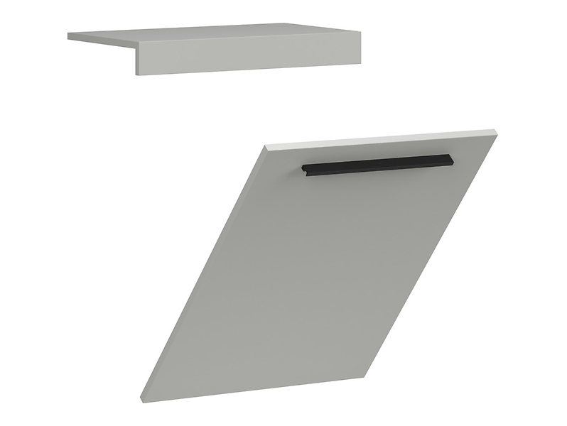 Front kuchenny do zabudowy zmywarki Milino 60 cm szary chinchila