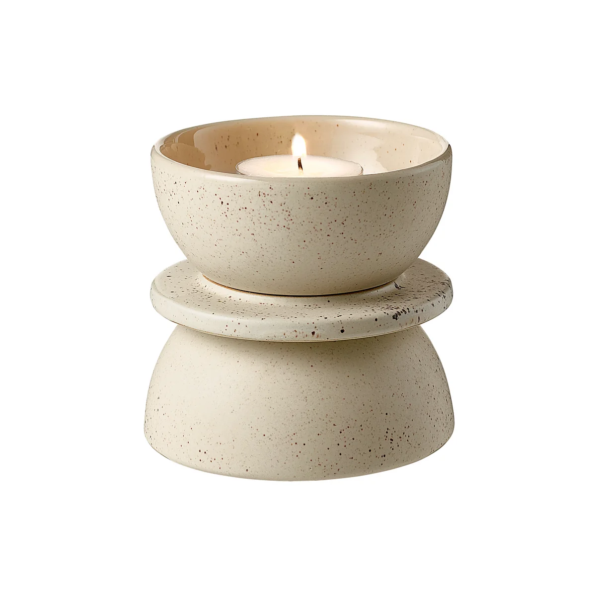 Bolia - Hour Kerzenständer, H 8,5 cm, sand