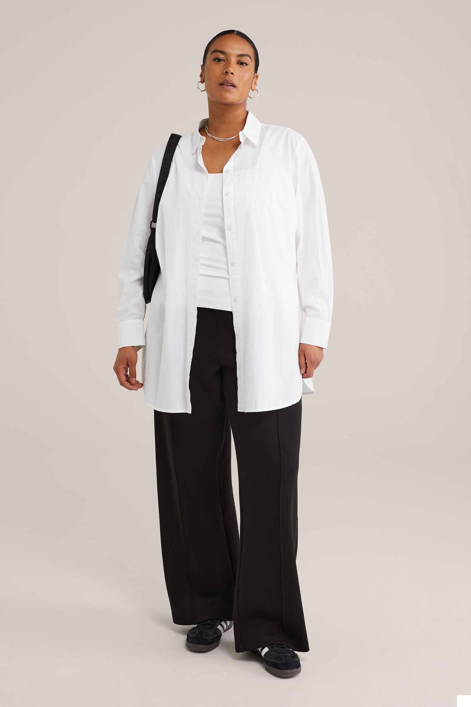 Dames Regular fit broek jersey broek - Curve