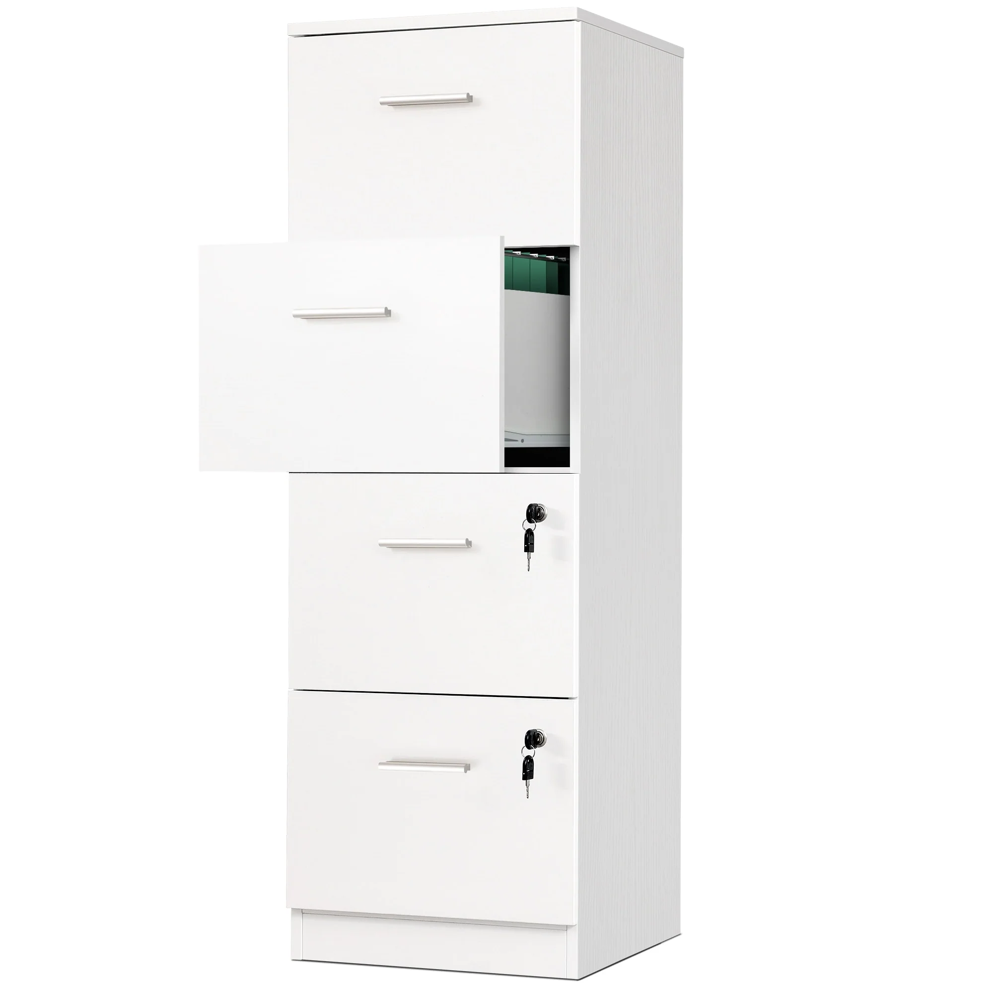 Moasis 51H 4 Drawers File Cabinet Lockable Vertical Storage Cabinet for Home Office