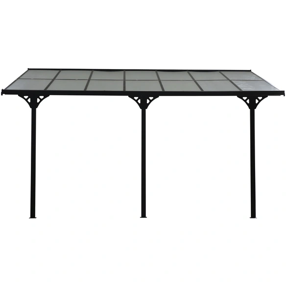 Terrassendach »Bruce«, Breite: 435 cm, Dach: Polycarbonat (PC), schwarz