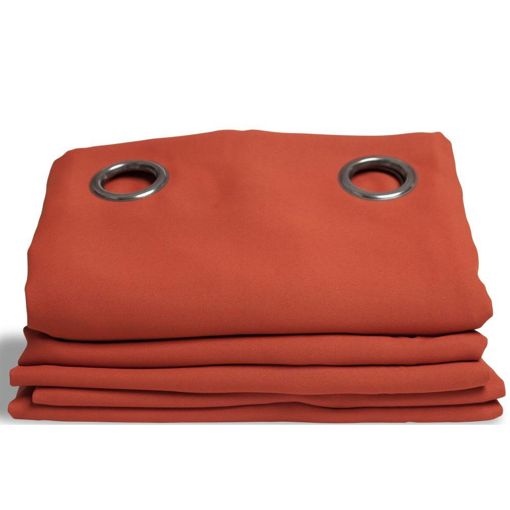 - Rideau phonique thermique occultant orange 140x260