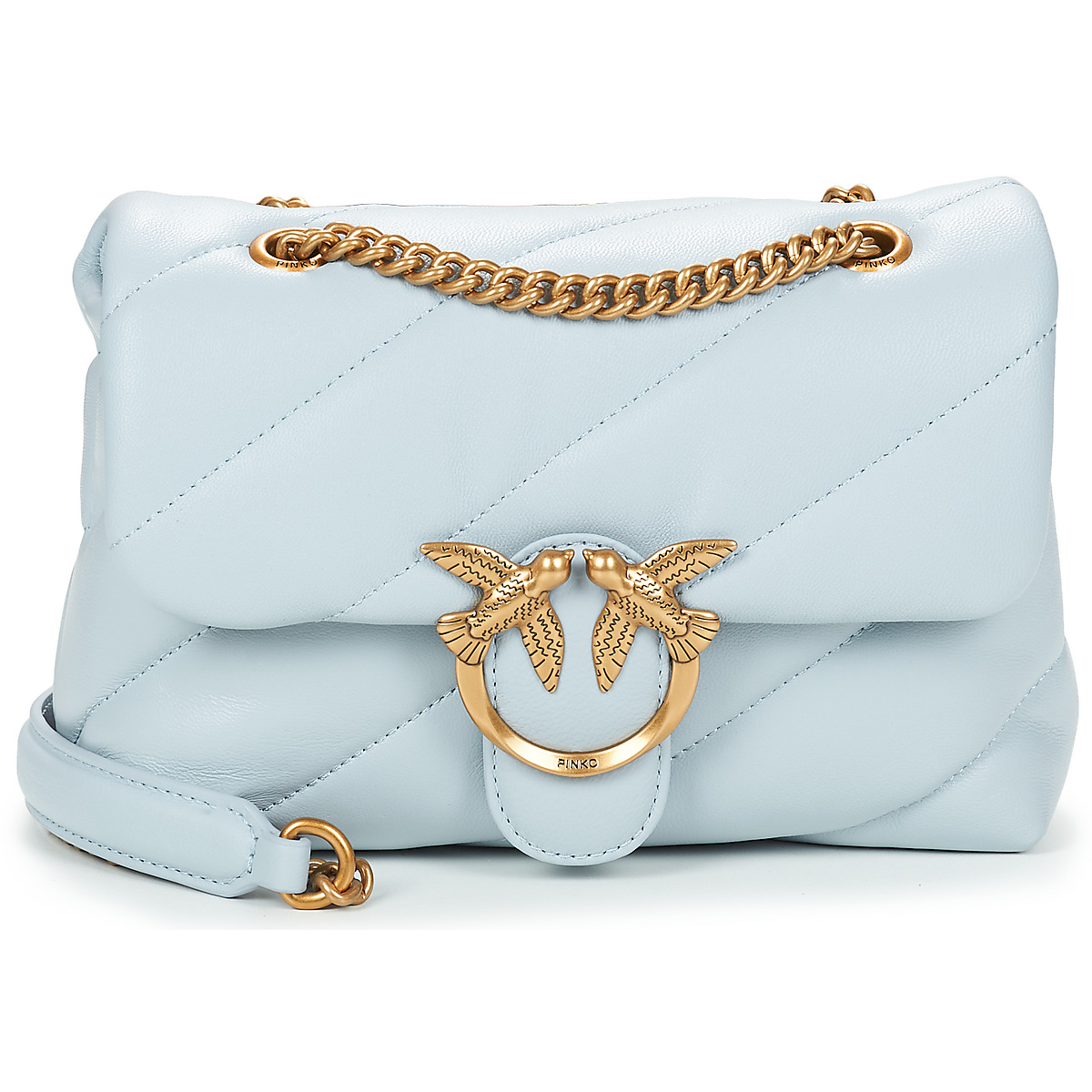 Pinko - LOVE PUFF MINI CL SHEEP NAPPA - Blue / Sky / Gold