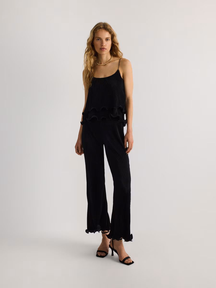 Pleated Crop Top