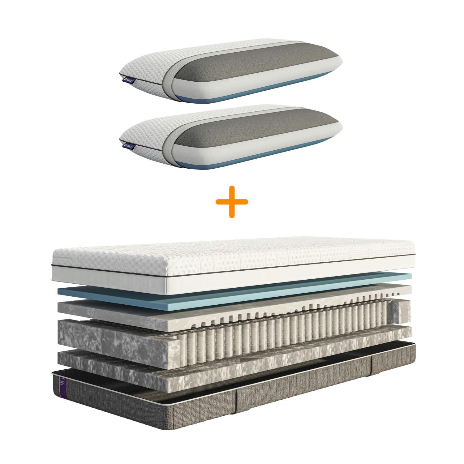 DIAMOND DEGREE HYBRID PILLOW - Emma Deluxe | Diamond Degree Hybrid 200X200 + Oreiller Premium 70x40