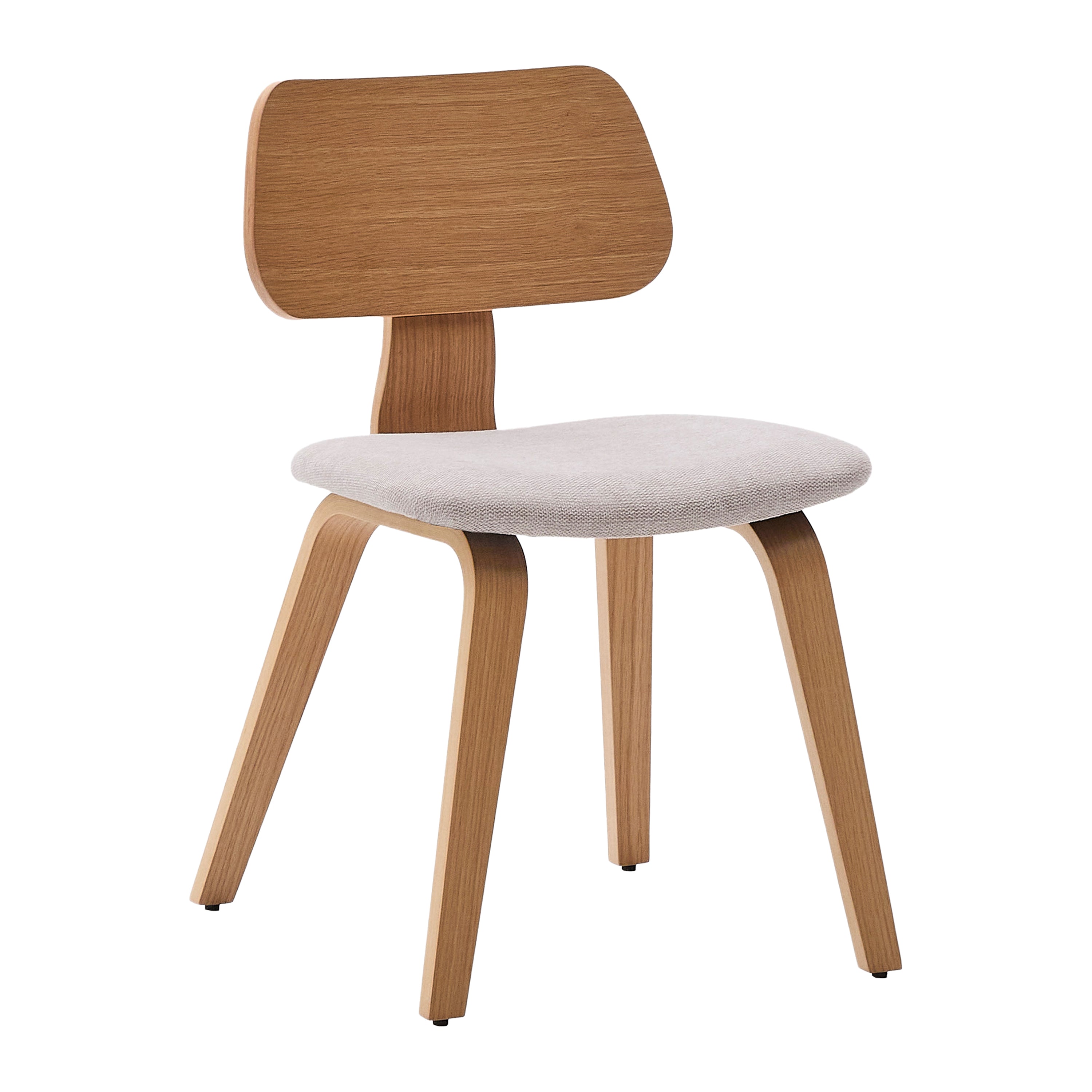 Kave Home Gena Eetkamerstoel - Eiken / Beige