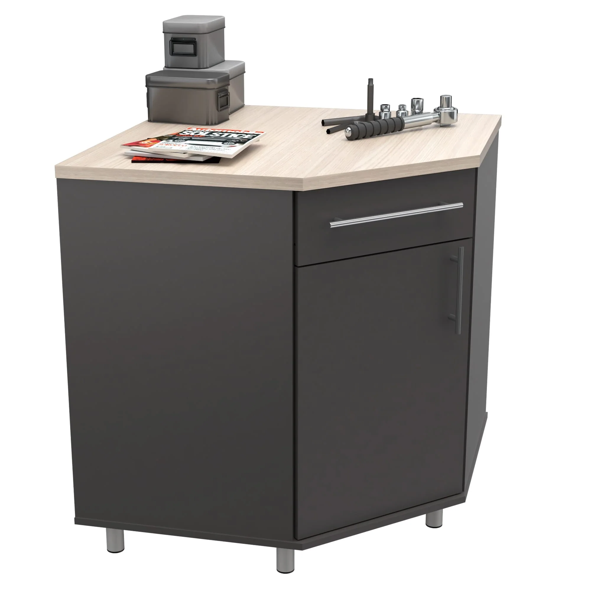 KRATOS Series Garage Corner Storage Cabinet by Inval