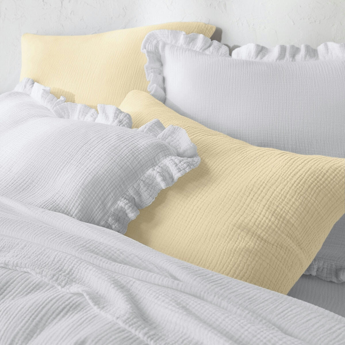 Housse de couette unie en gaze de coton, Kumla