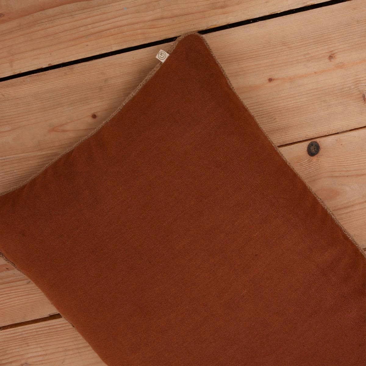 EQUILIBRE - Coussin en lin marron 40x65