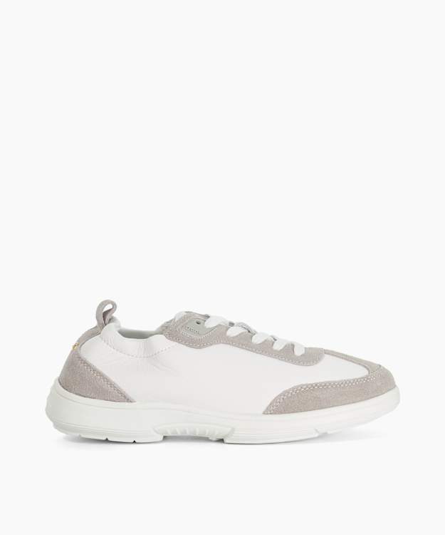 Estafan White - Lace-Up Runner Trainers