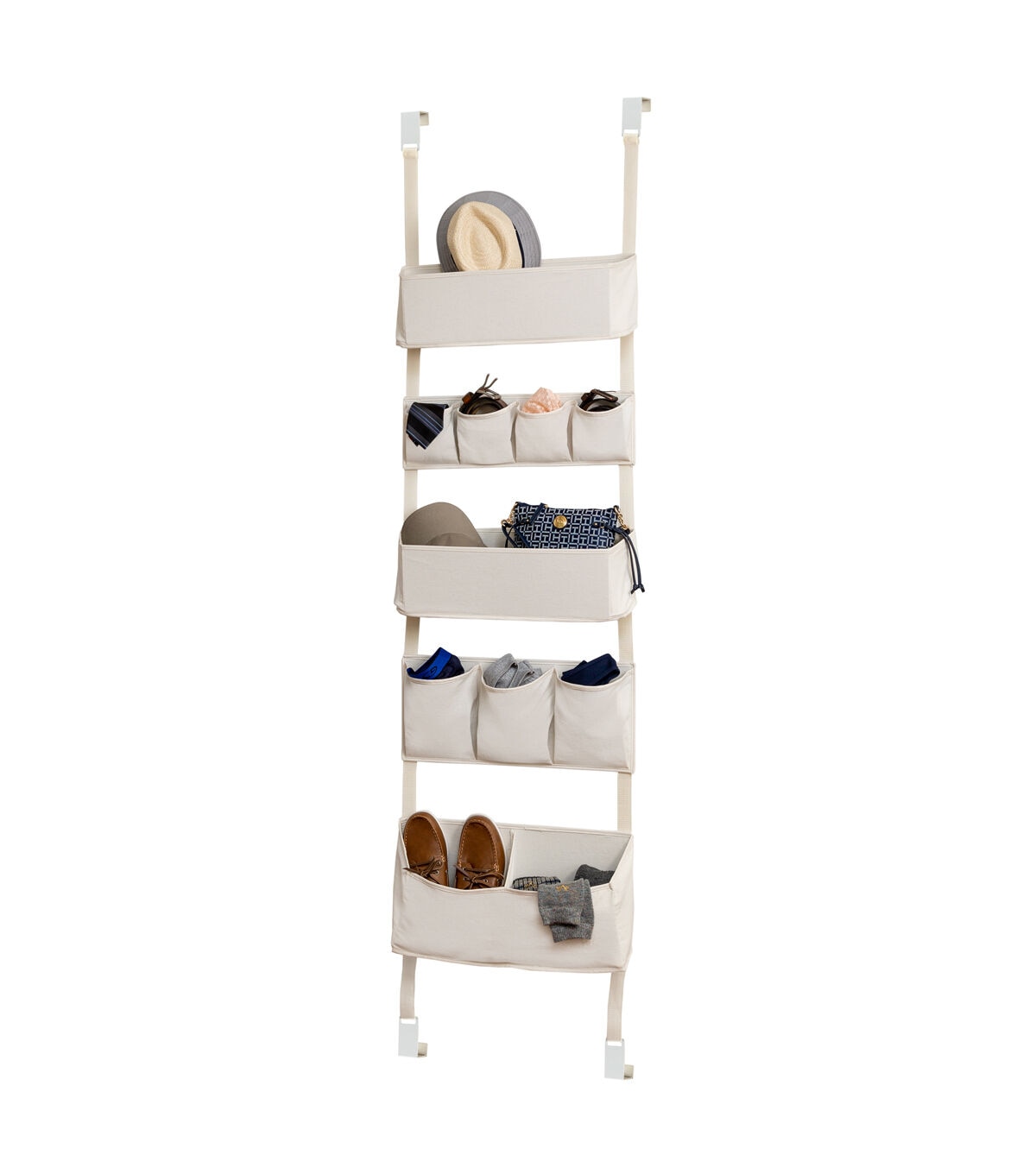Honey Can Do 20 x 79 Natural 10 Pocket Over The Door Closet Organizer