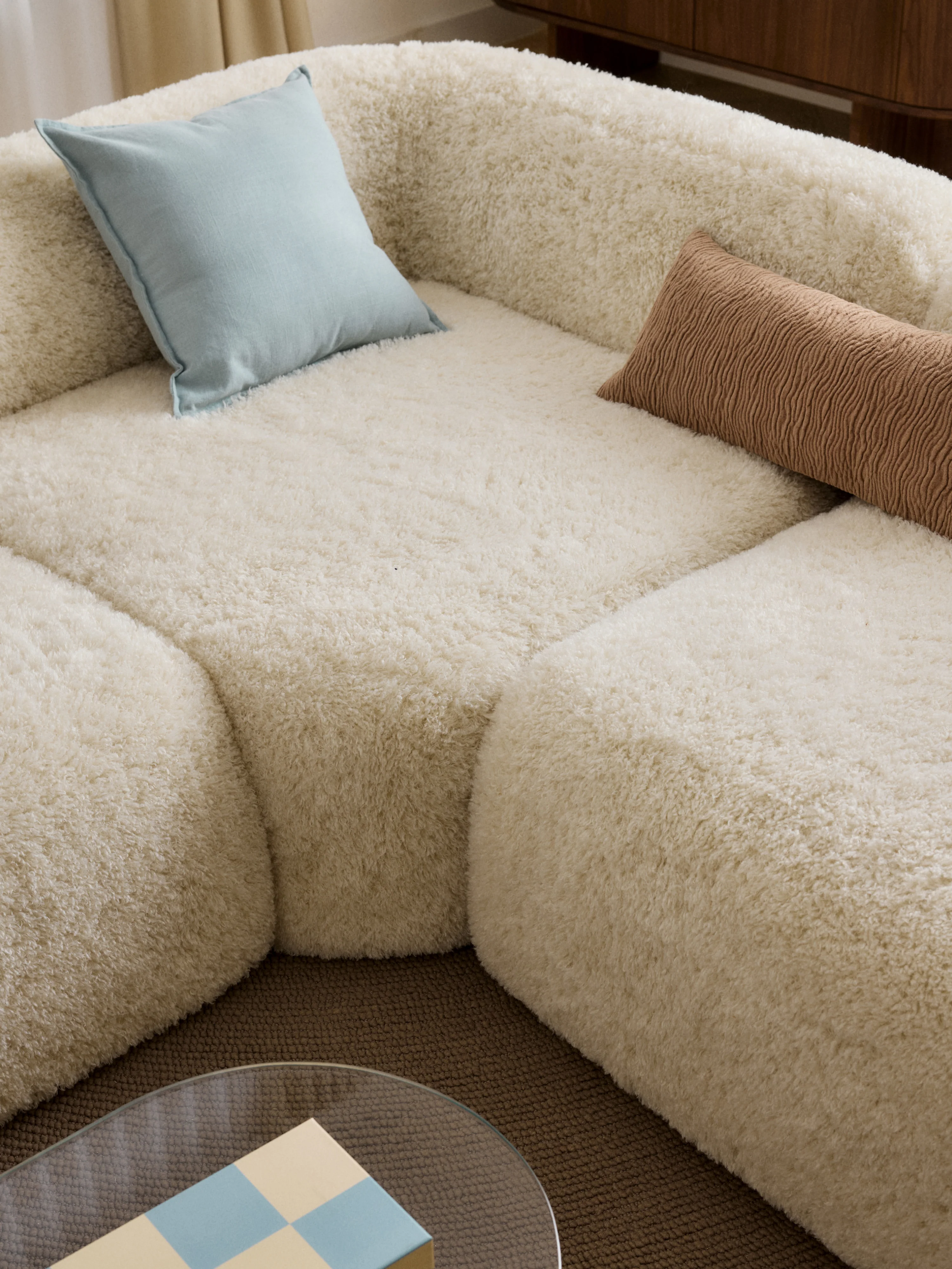 Rundes Teddy-Eckmodul Wolke