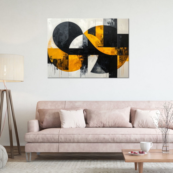 Obraz do salonu sypialni biura loftu, Geometryczna imitacja tekstury 30x20