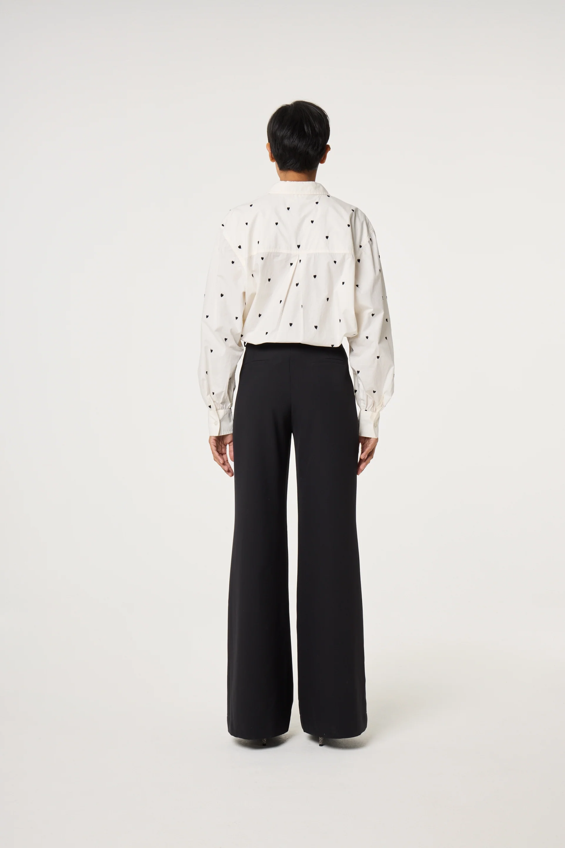 Dina Blouse | Cosy White/Black