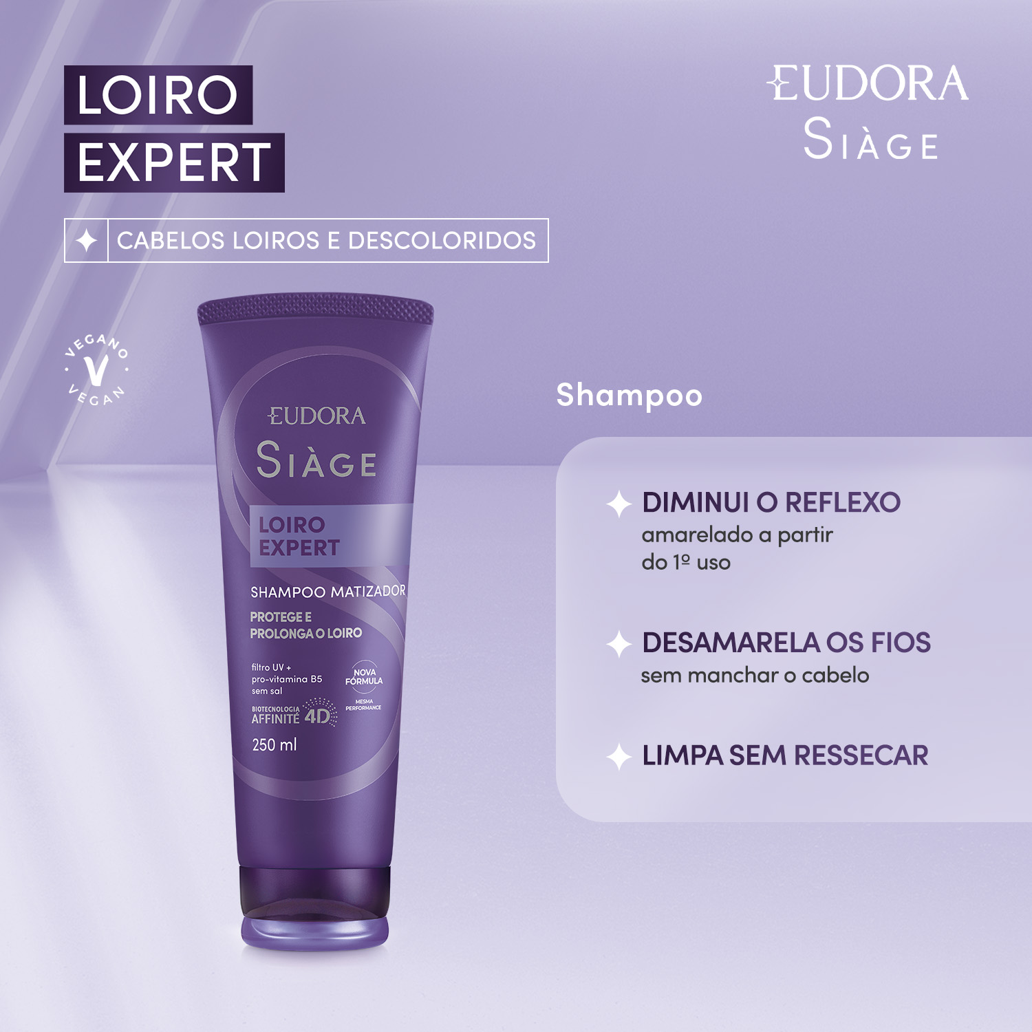 Shampoo Desamarelador Siàge Loiro Expert 250ml