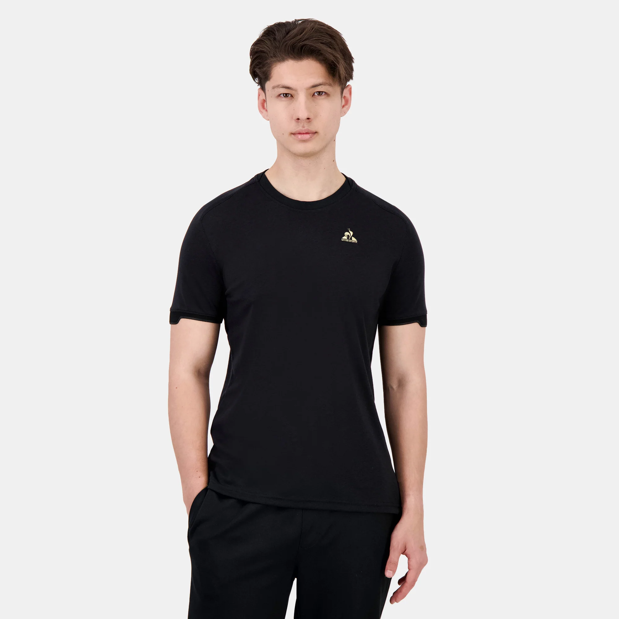 2510094-COQ D'OR Tee SS N°2 M black | T-shirt Homme
