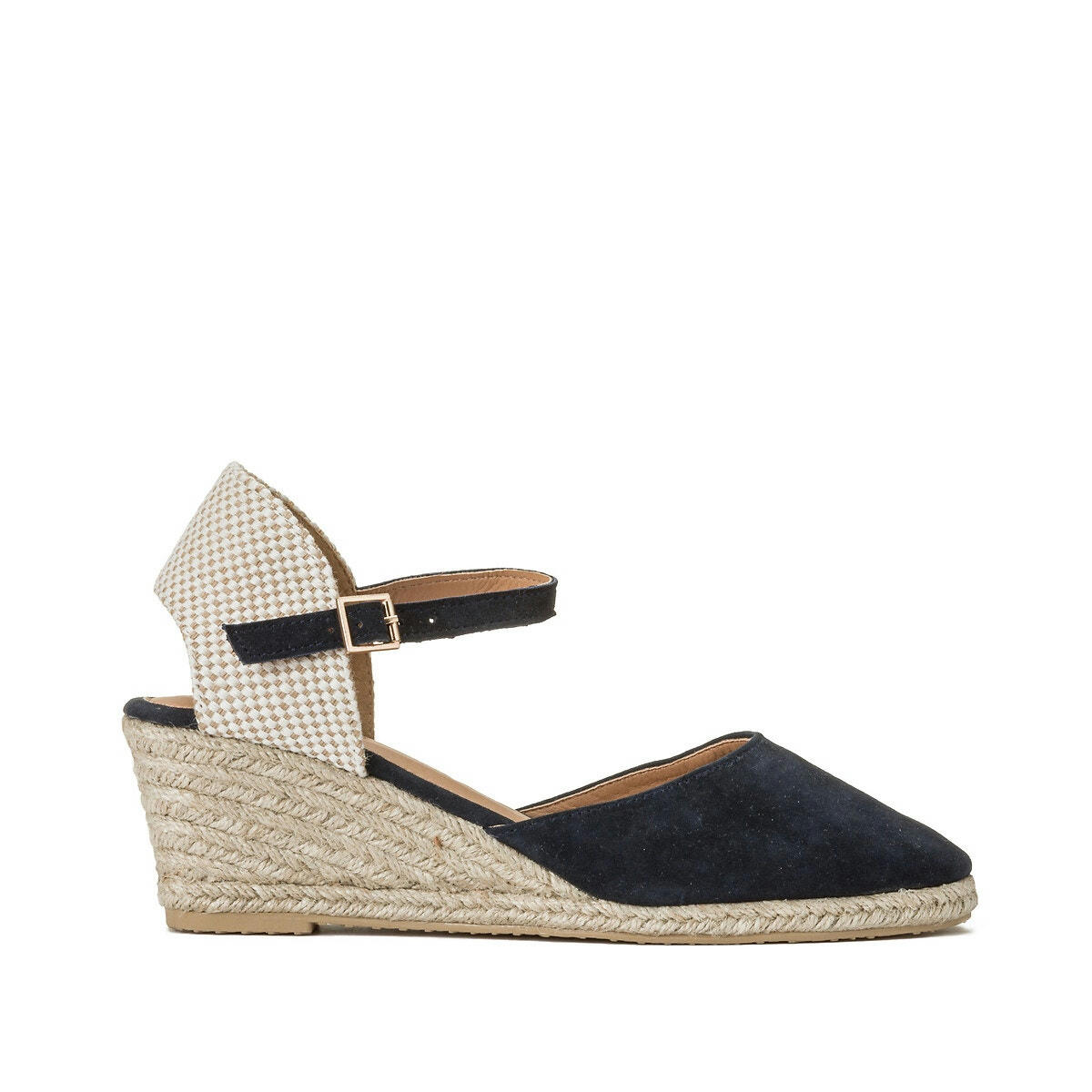 Espadrilles compensées en cuir