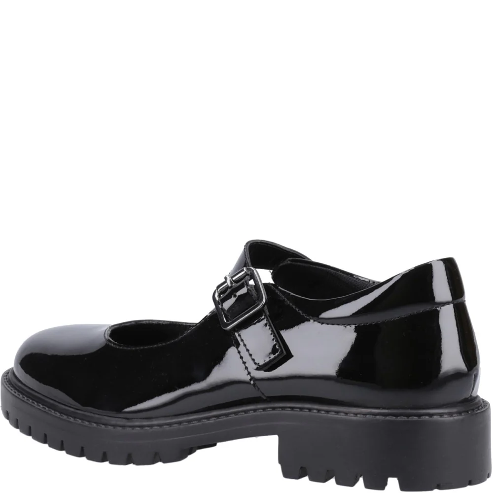 Hush Puppies Aurora XL Patent Senior School Shoes