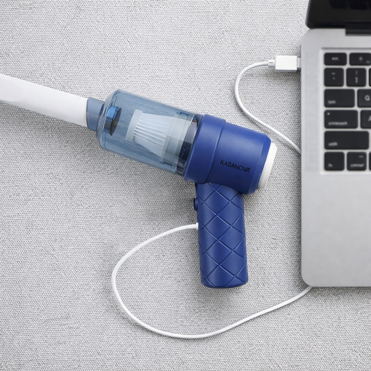 Mini aspiratore 2 in 1 senza fili blu