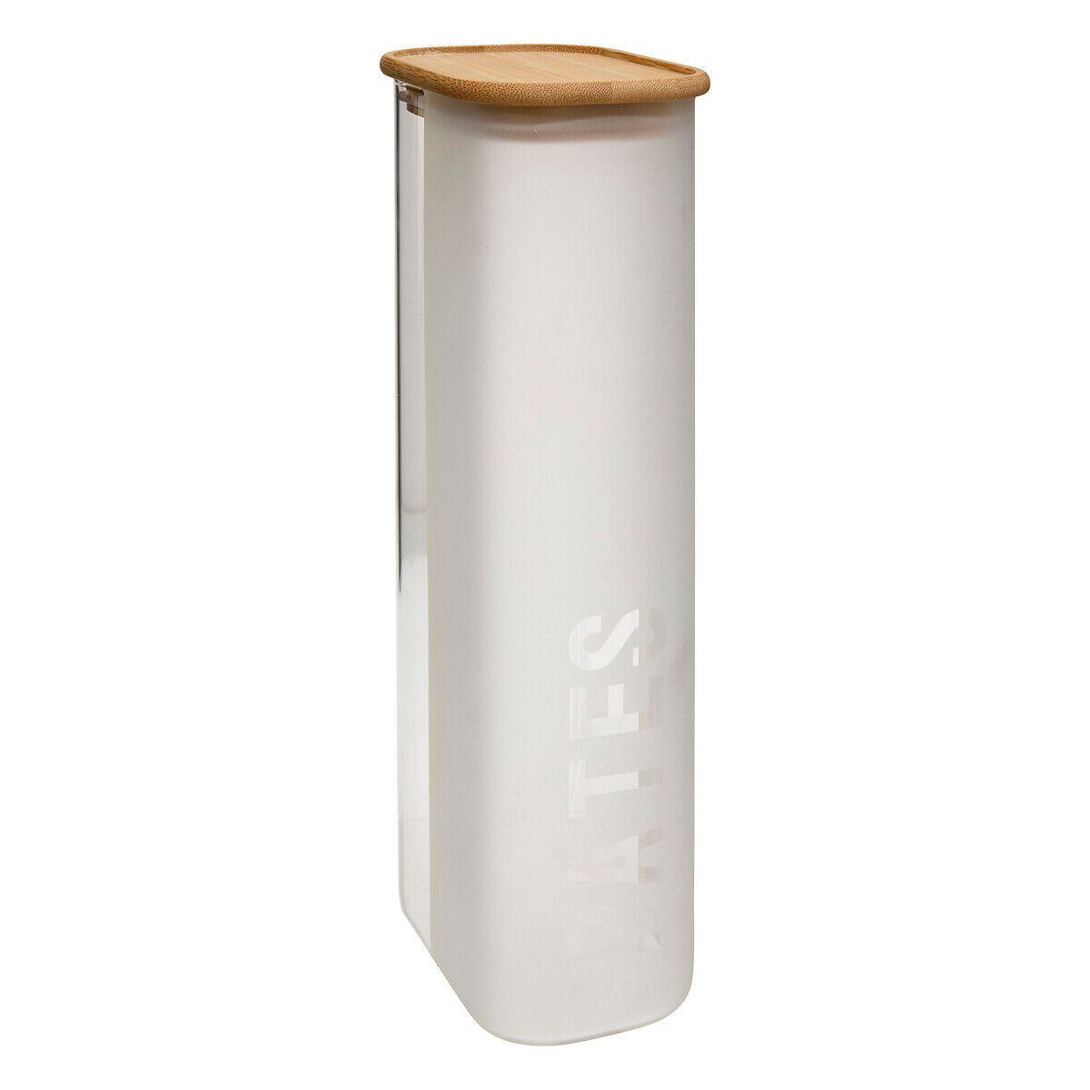 Frasco para massa em vidro e bambu 2,25l