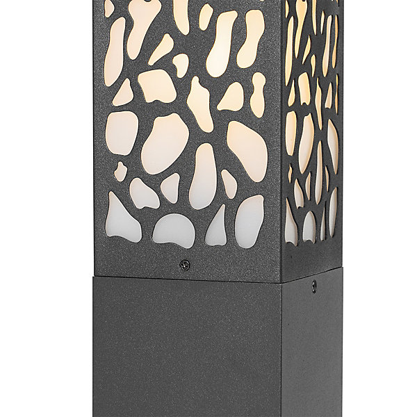 Borne d'extérieur moderne noire 60 cm IP44 - Nicole