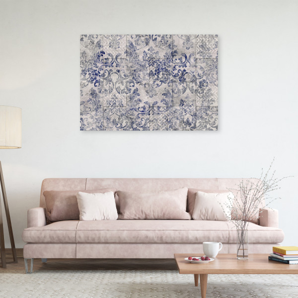 Feeby Obraz Niebieski ornament 60x40