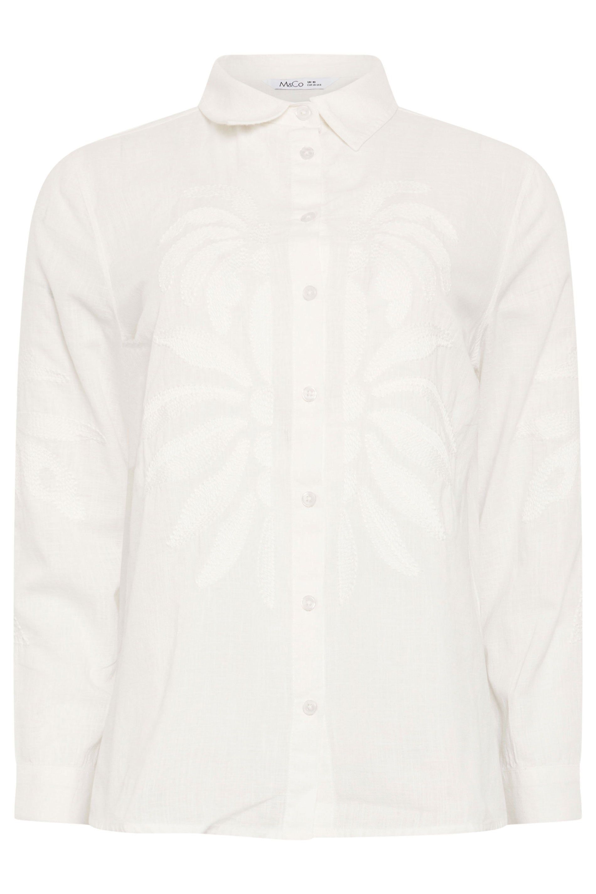 M&Co Embroidered Cotton Shirt