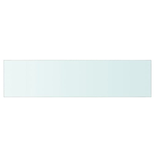 NNEVL Shelves 2 pcs Panel Glass Clear 80x20 cm