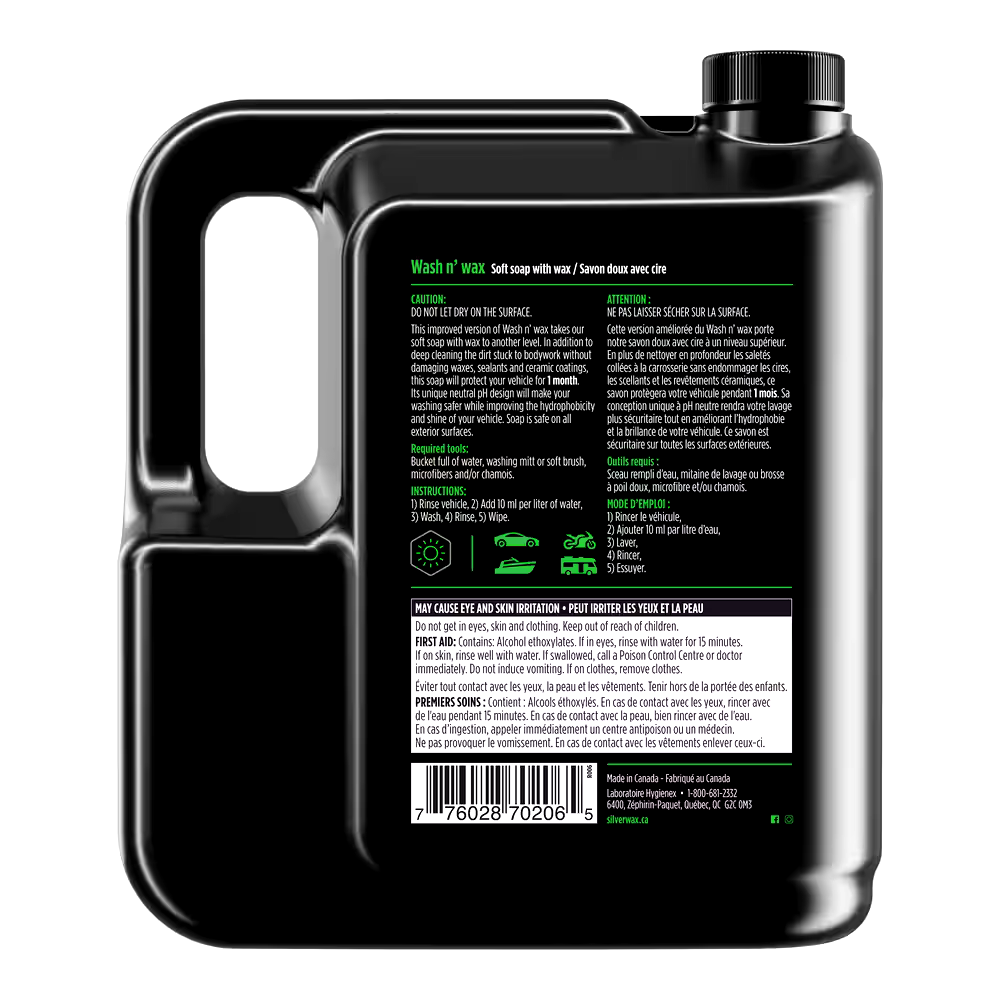 Silverwax Wash & Wax Car Soft Soap, 4-L