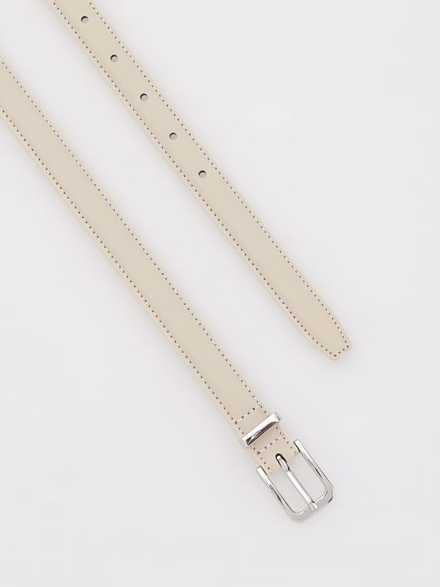 Leather Belt With Buckle