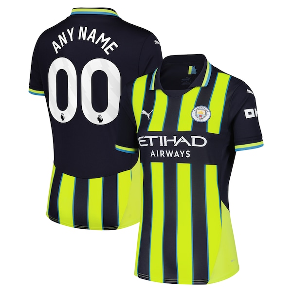 Manchester City Puma Women's 2024/25 Away Replica Custom Jersey - Navy