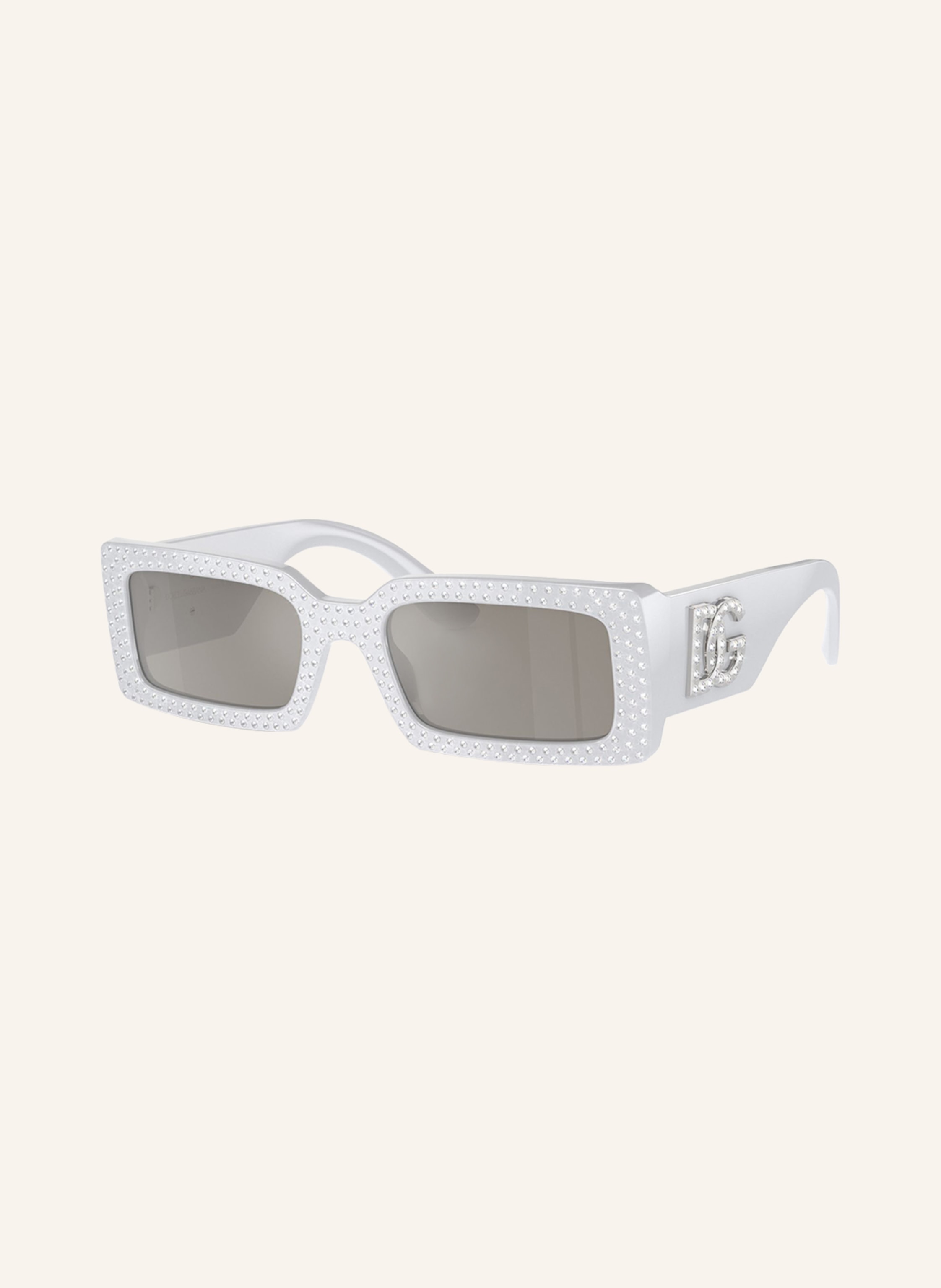 DOLCE & GABBANA Sonnenbrille DG4447B mit Schmucksteinen