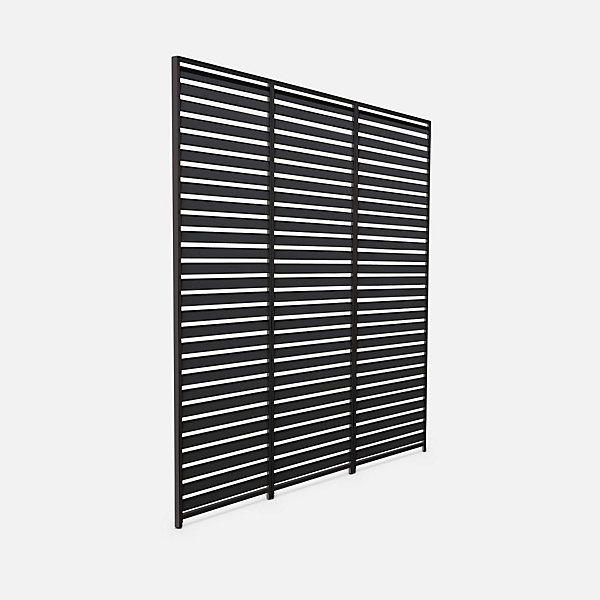 Lot de 3 persiennes anthracite 100cm pour pergola bioclimatique aluminium 3x3m V2 4x3m 6x3m Triomphe