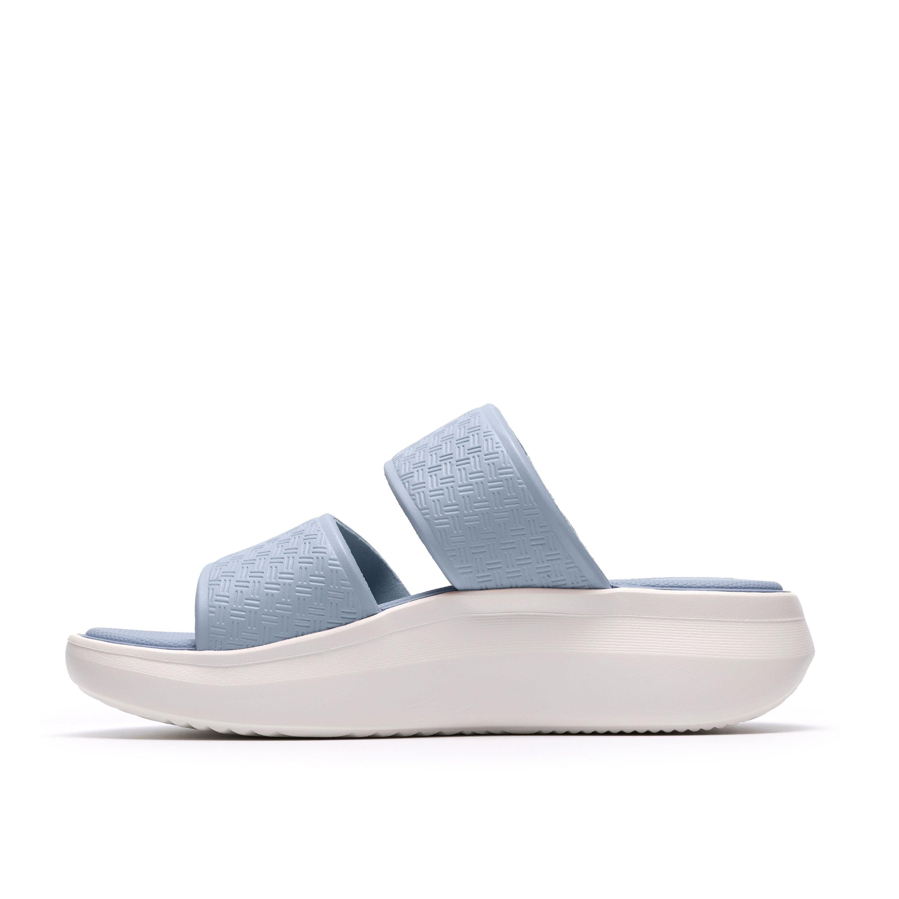 Clarks Solevana Star2 Light Blue Flat Sandals,Sliders