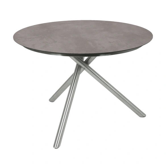 Tischgruppe »SIENNA«, 5-tlg., Grau, Aluminium, Kunststoff